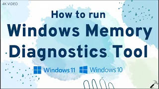 How to run Windows Memory Diagnostics Tool