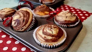 How to make an amazing fluffy marble cupcake?: Best Chocolate vanilla marble cupcake !