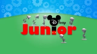 Six Luxo Lamps Spoof Disney Junior Logo