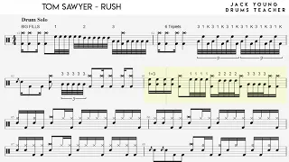 Tom Sawyer - Rush - Drums notation