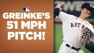 51 MPH PITCH! Astros' Zack Greinke lofts slow pitch in for the strike!