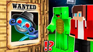Why Creepy Daddy Long Legs is WANTED ? Mikey and JJ Escape Poppy PlayTime - in Minecraft Maizen