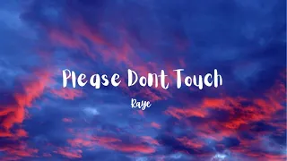 Please Don't Touch- Raye (Lyrics Video)
