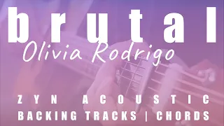 brutal - Olivia Rodrigo | Acoustic Karaoke | Chords