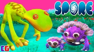 Spore #2 Создал САМОЕ БЕЗОБИДНОЕ СУЩЕСТВО и ВСТРЕТИЛ СМЕШАРИКОВ Игра про Эволюцию СПОР от Cool GAMES