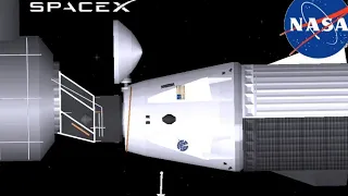 Crew 2 mission launch and dock iss in SFS (dragon bp to 200 subscribers)