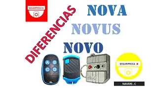 Diferencias Controles NOVA NOVUS NOVO de portones eléctricos