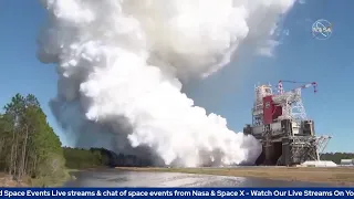 NASA's Second Hot Fire Test for the Artemis Moon Rocket (replay)