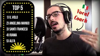 My TOP 5 of DUETS / COVERS of Sanremo 2024!! // REACTION & ANALYSIS by Italian Vocal Coach