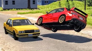 Lucky Guys #3 - BeamNG Drive Crashes, Fails, Near Misses, Funny Moments