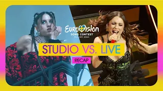 Eurovision 2024: Recap (Studio vs. Live)