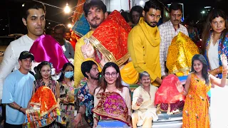 Sharad Malhotra,Arjun Bijlani,Sambhavna Seth,Pooja Banerjee & Others Takes Home Ganesha From Andheri