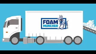 Go Foam Muncher Munch that EPS, polystyrene, styrofoam and XPS