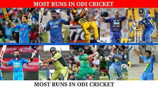 Top 10 Batsman with Most Runs in ODI cricket #shorts