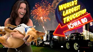 48 hours Living in a Prius at the WORLD's LARGEST TRUCK STOP!