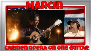 Marcin   Carmen Opera on One Guitar Official Video - REACTION