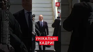 🔥Кадри прибуття ШОЛЬЦА на саміт НАТО