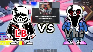 lb sans vs vhs sans in game [MAP UPDATE!] Untitled Sans Battles [V0.47]