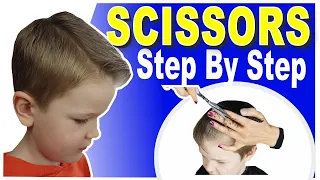 HOW TO CUT BOYS HAIR AT HOME | SCISSOR HAIRCUT TUTORIAL | STEP BY STEP