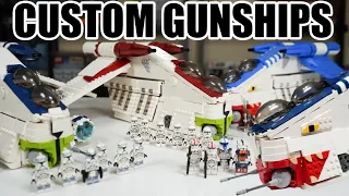 Custom LEGO Star Wars REPUBLIC GUNSHIPS Review! (Republic Bricks)