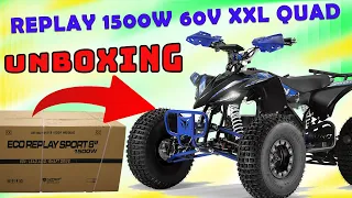Replay 1500W 60V Electric Quad from Nitro Motors - UNBOXING + Assembly  Instructions