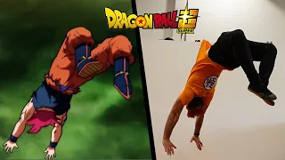 Stunts From Dragon Ball Super In Real Life (Parkour, Goku, Vegeta)