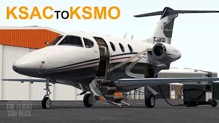 X-Plane 11 | Valley To Beach KSAC to KSMO | Carenado 390 Premier 1A