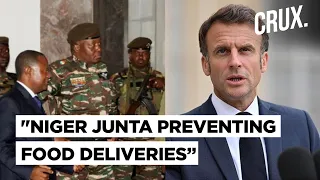 Macron Says Embassy In Niger On Military Rations, Envoy Hostage; Prayer Outside Base For French Exit