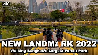 【🇹🇭 4K】Benjakitti Central Forest Park Bangkok’s Largest Forest Park | Thailand Walk 2022