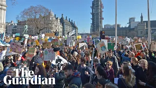 Thousands of UK students strike over climate change
