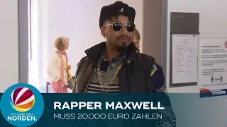 Drogen und Waffen: Rapper Maxwell muss 20.000 Euro Strafe zahlen