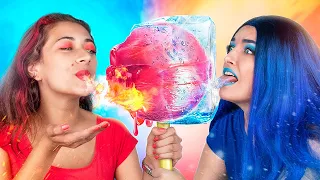 Desafío de Caliente vs Frío / Chica Helada vs Chica Ardiente