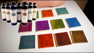COLOR SAMPLES with Crimson Guitars Stunning Spirit Stains