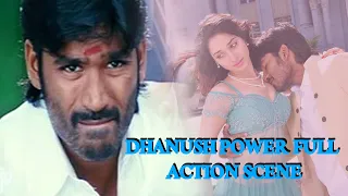 Dhanush Power Full Action Scene | Simhaputrudu Action Scenes | Tamannaah, Dhanush | Manisha Arts