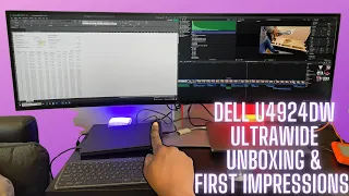 Unboxing Dell's NEWEST 49" Ultrawide Monitor | The Perfect Productivity Monitor?