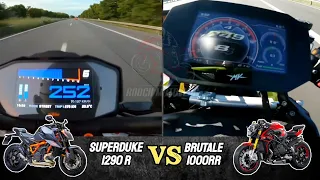 KTM Superduke 1290 R 🆚️ MV Agusta Brutale 1000RR | Top Speed & Accelaration Attempt 🔥🔥