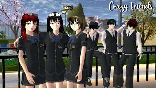 Crazy Friends #1 || Drama Sakura School Simulator