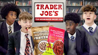 British Highschoolers try Trader Joe's Snacks for the first time!