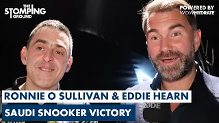 Ronnie O Sullivan & Eddie Hearn React To Saudi Snooker Victory & Talk Joshua-Ngannou