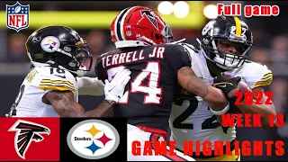 Atlanta Falcons vs Pittsburgh Steelers FULL | NFL 2022 Week 13 Game Highlights