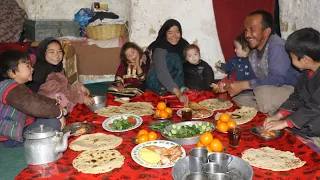 Big Family Life in the Cave Like 2000 Years ago | Traditional Cooking  Afghanistan village Life.