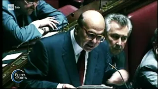 Tangentopoli Il discorso di Bettino Craxi in Parlamento nel 1992 - Porta a porta 9/01/2020