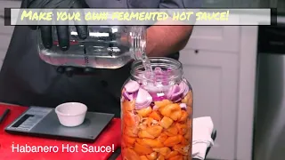 How to Make Pineapple Habanero Hot Sauce, Making the fermentation
