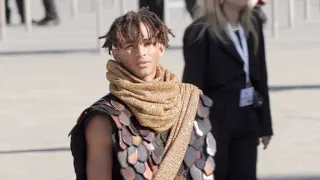 Jaden Smith at the Vuitton Fashion Show in Paris