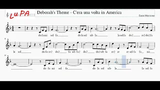 Deborah's Theme (C'era una volta in America) - Flauto - Note - Spartito - Instrumental - Karaoke
