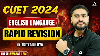 CUET 2024 English Language | CUET English Language Rapid Revision | English by Aditya Bhaiya