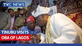 VIDEO: President-Elect Tinubu Visits Oba Of Lagos