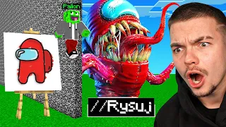 OSZUKUJE KOMENDĄ //RYSUJ w KONKURSIE BUDOWANIA w Minecraft!