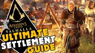 Assassins Creed Vallhalla - How To Upgrade The Settlement The Right Way!  Customization! New Quests!