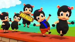 Baa Baa Black Sheep Sat On The Wall | Kindergarten Nursery Rhymes For Kids farmees